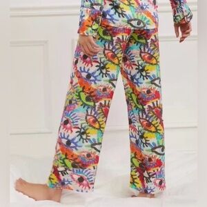 Anthropologie Spogart size medium petite pajama pants only pull on artsy